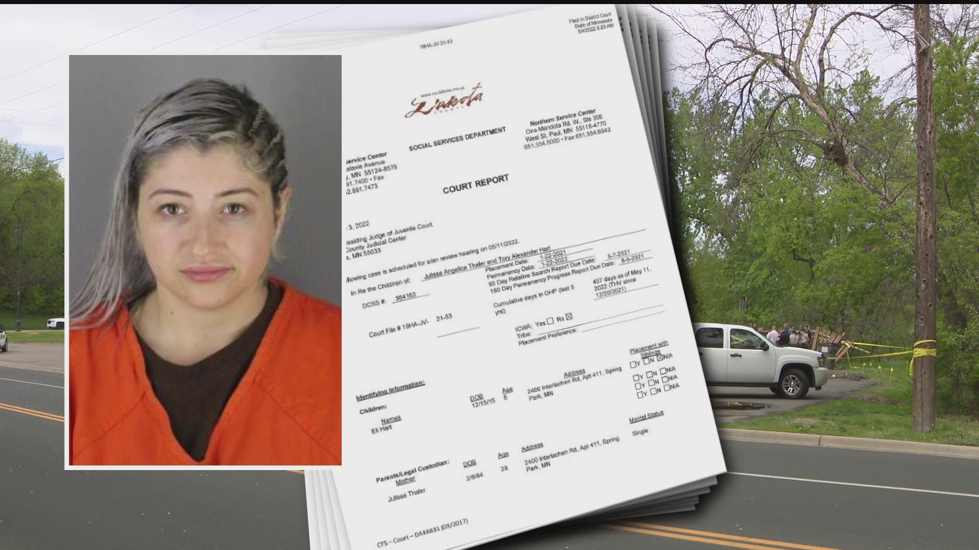 Spring Lake woman Julissa Thaler faced a judge for the first time today after she was charged with shooting and killing her 6-year-old son, Eli.