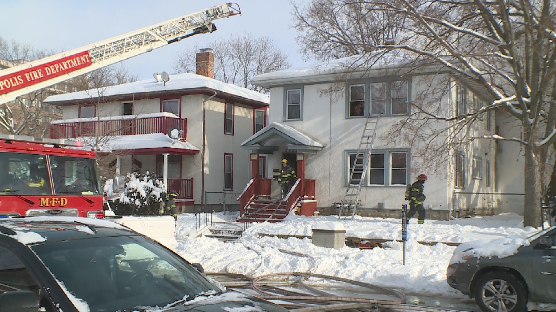 Firefighter injured battling 2 story home fire in Minneapolis | kare11.com