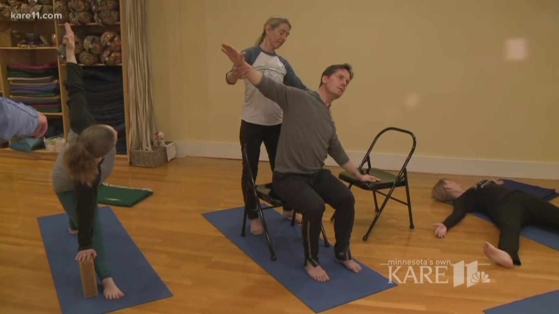 The virtual yoga challenge runs through the month of April and helps to raise awareness and money for adaptive yoga programs at Mind Body Solutions. https://kare11.tv/2qI58wa