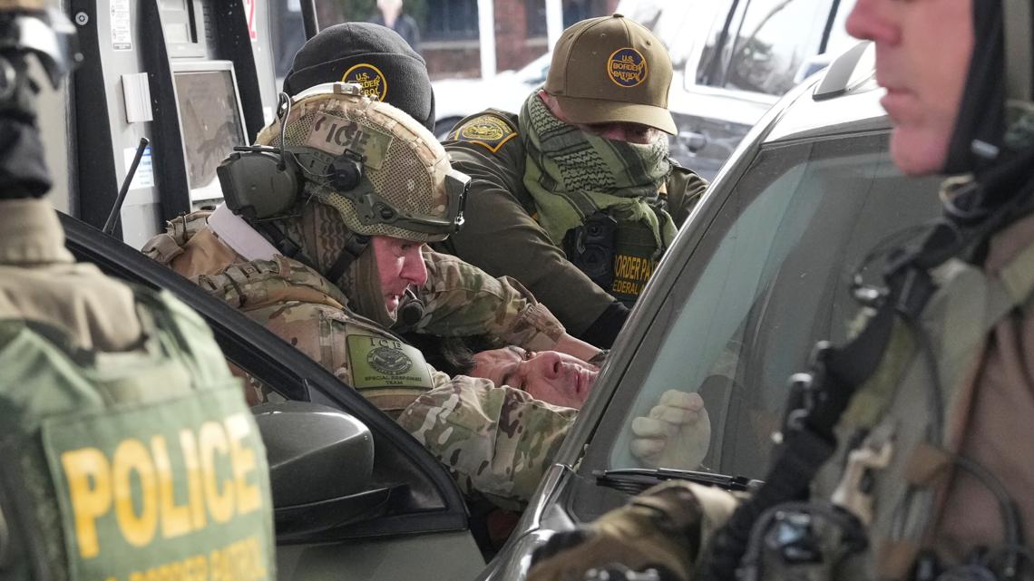 Man in viral ICE arrest video now held in Texas