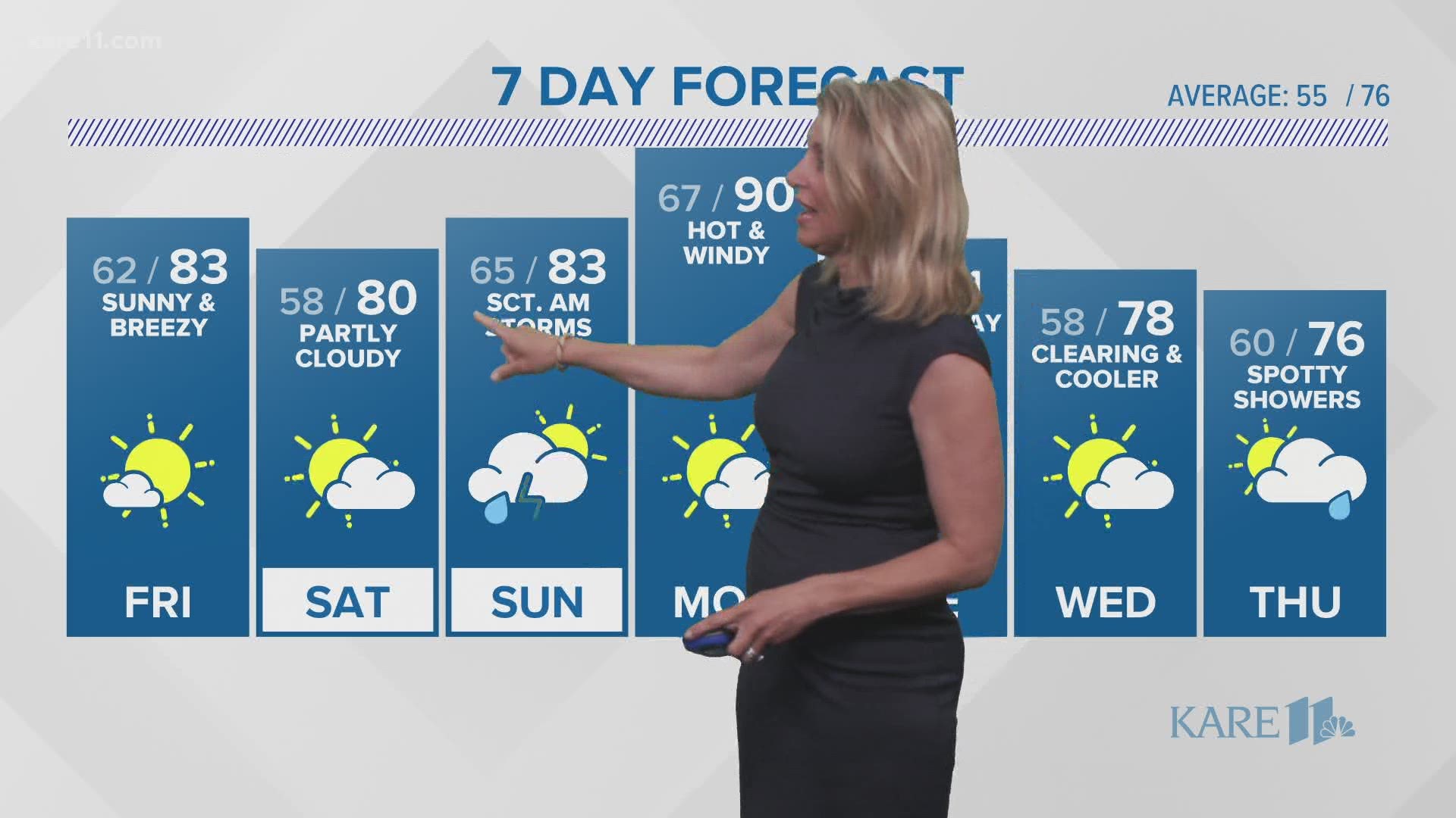Late evening weather forecast 6-4-2020