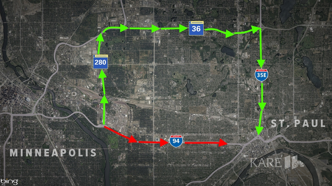 Eastbound I 94 To Close In St Paul This Weekend Kare11