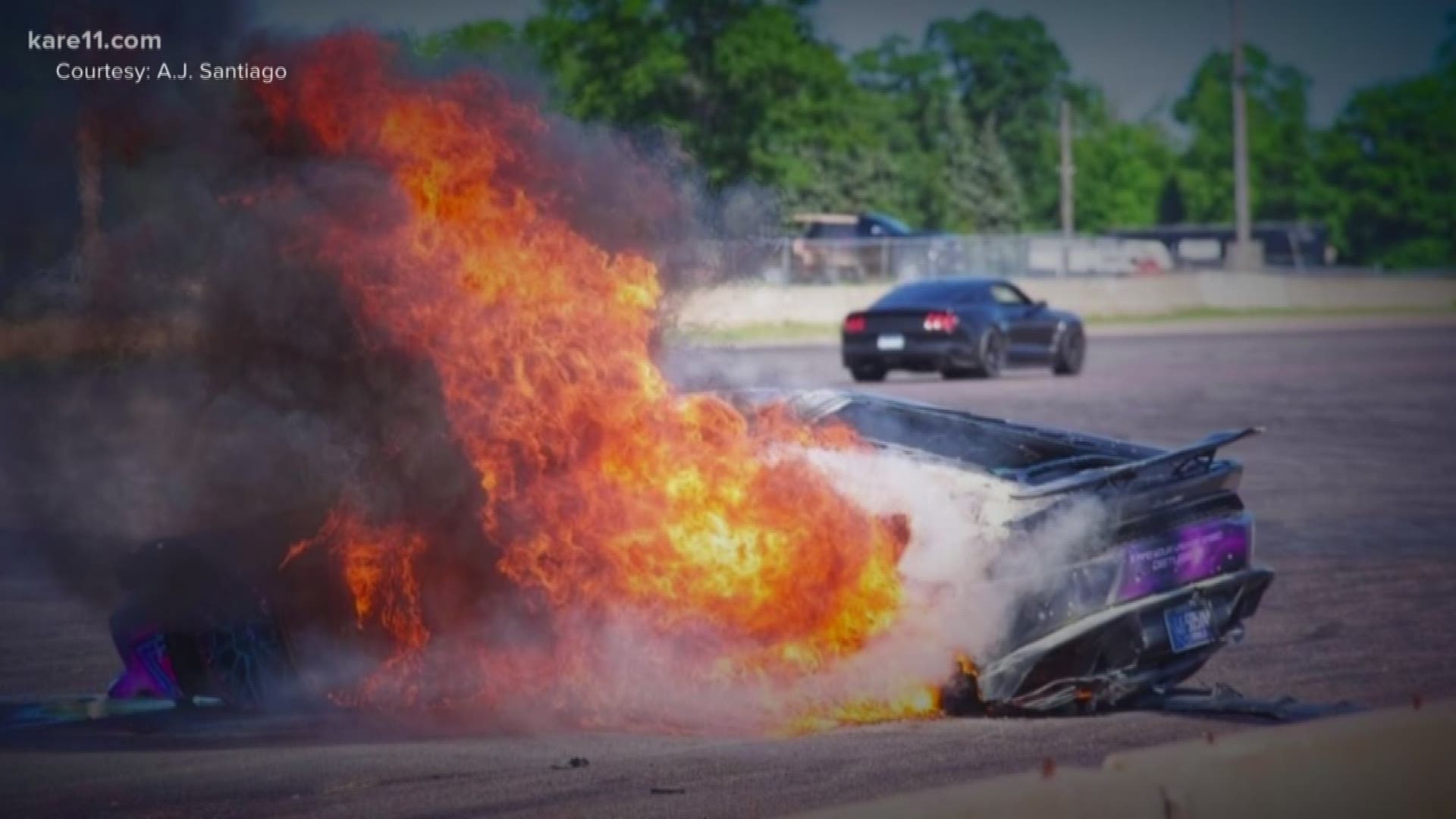 With an unbreakable bond, two friends survived a fiery crash at Brainerd International Raceway this past weekend.