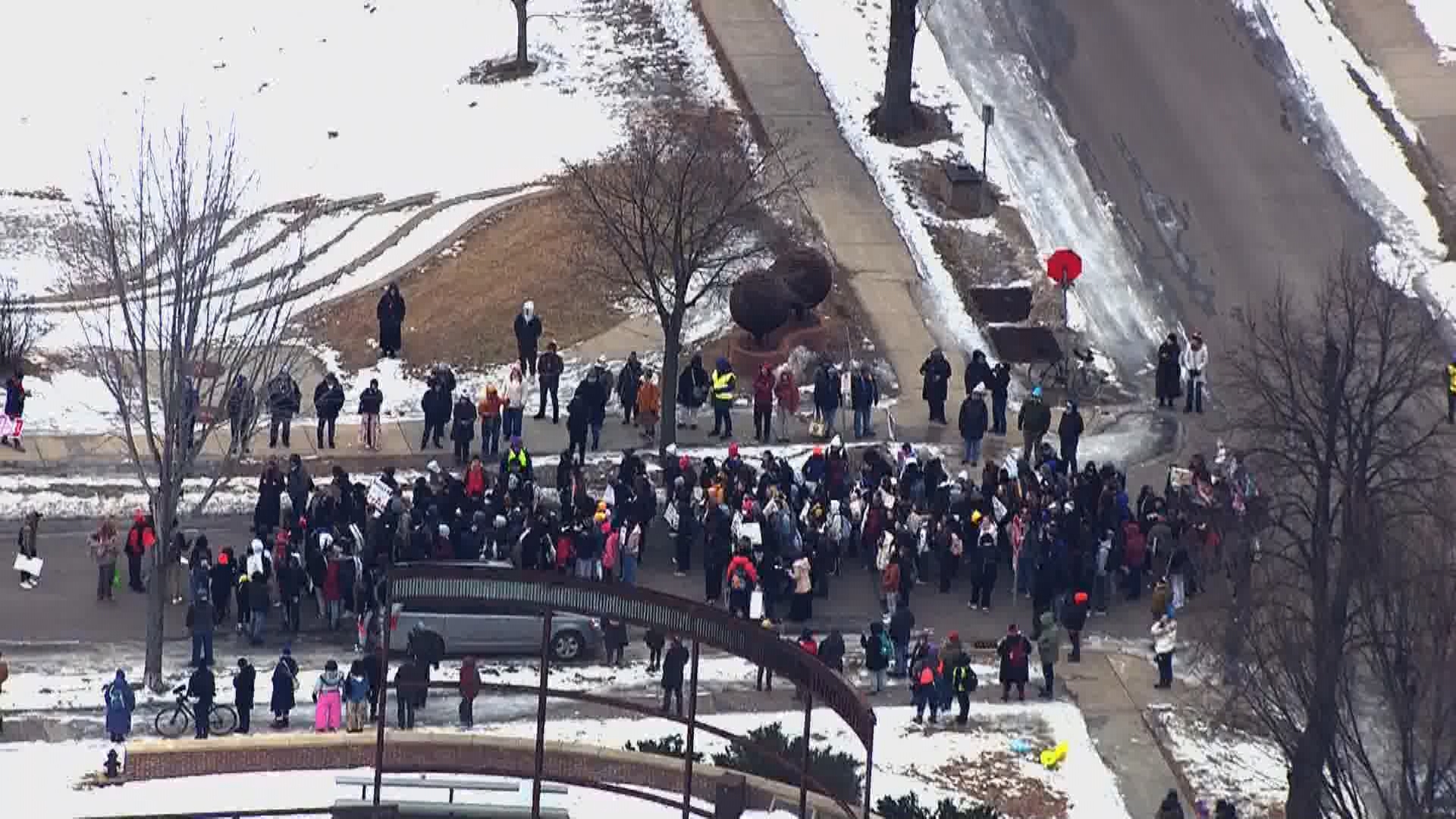 Students walk out of class to protest ICE presence | kare11.com