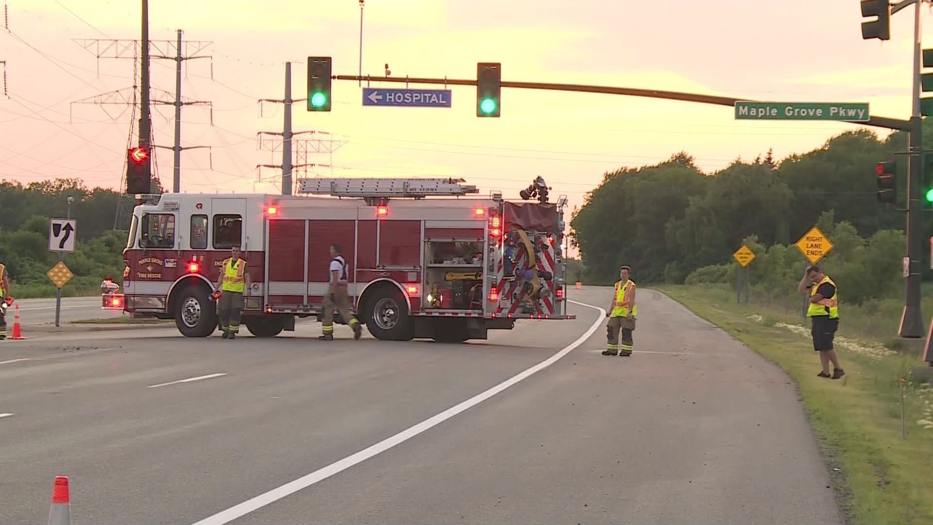 Toddler dies in Maple Grove crash
