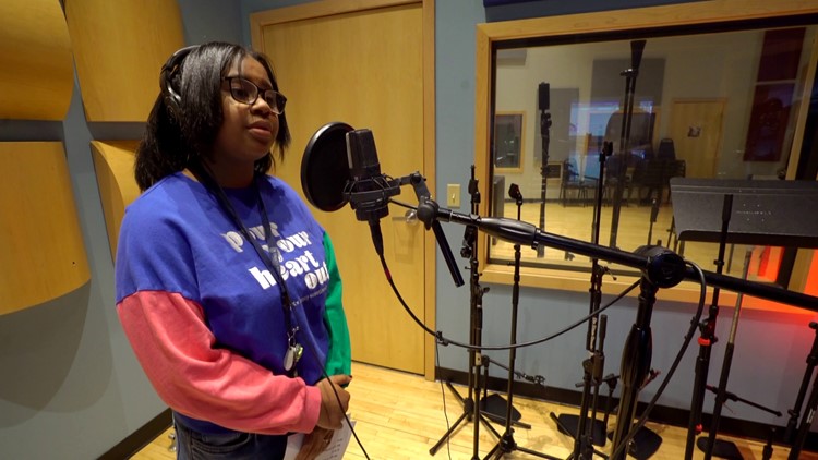 Catholic school students hit the recording booth