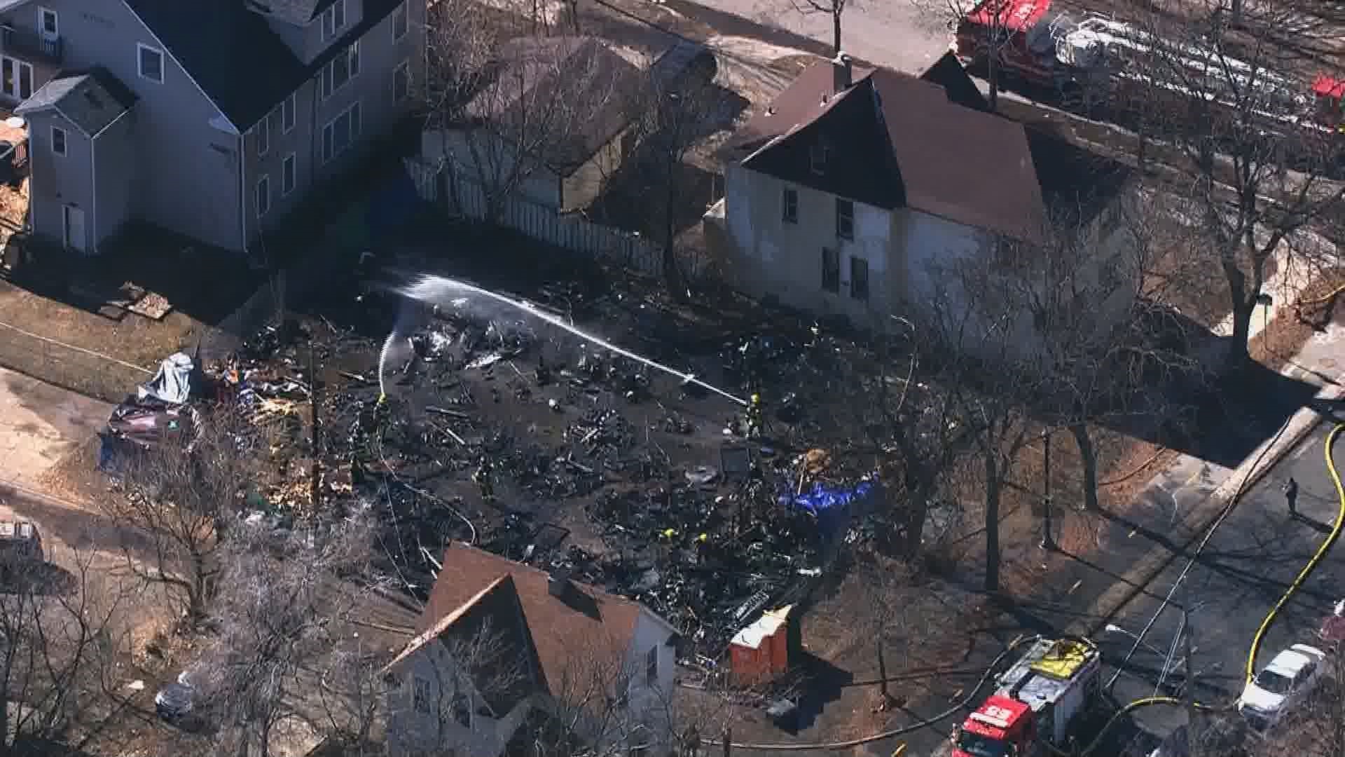 A witness tells KARE 11 he saw a couple of shelters on fire, called 911, and 30 seconds later there were flames shooting 100 feet into the sky.