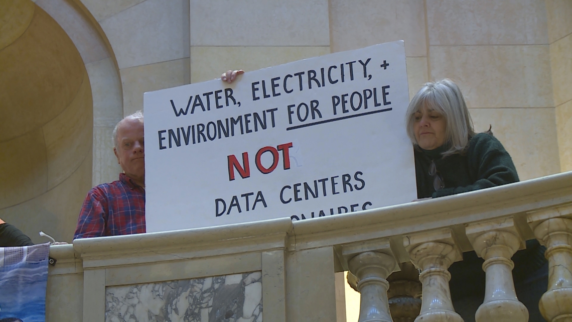 Concerned homeowners and advocates bring the data center debate to the Minnesota State Capitol