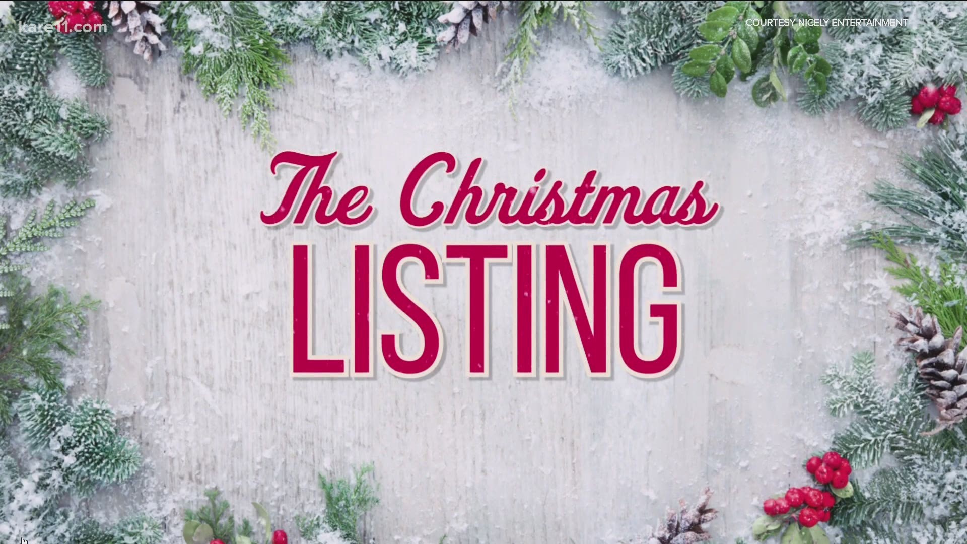 Lifetime is cueing up its holiday movie marathon. It features "The Christmas Listing," shot in Isanti and featuring local talent.