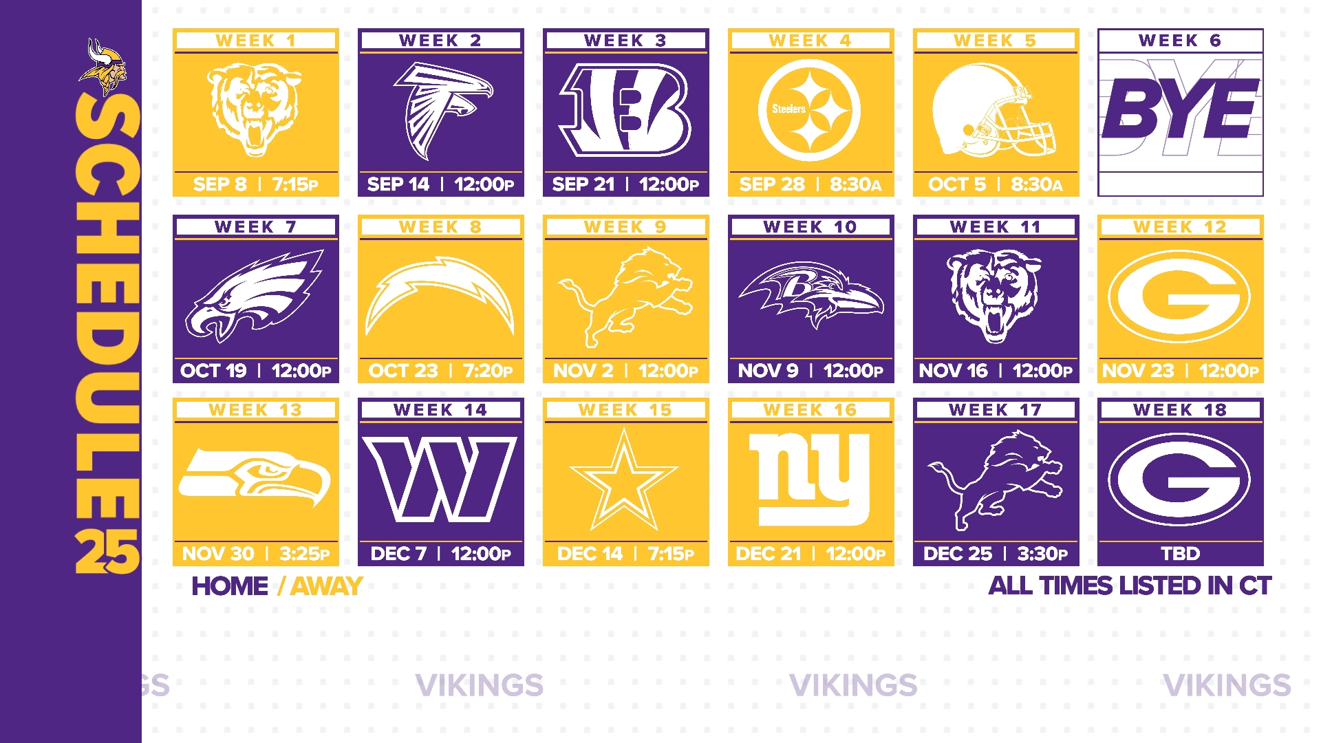Minnesota Vikings 2025 NFL schedule released | kare11.com