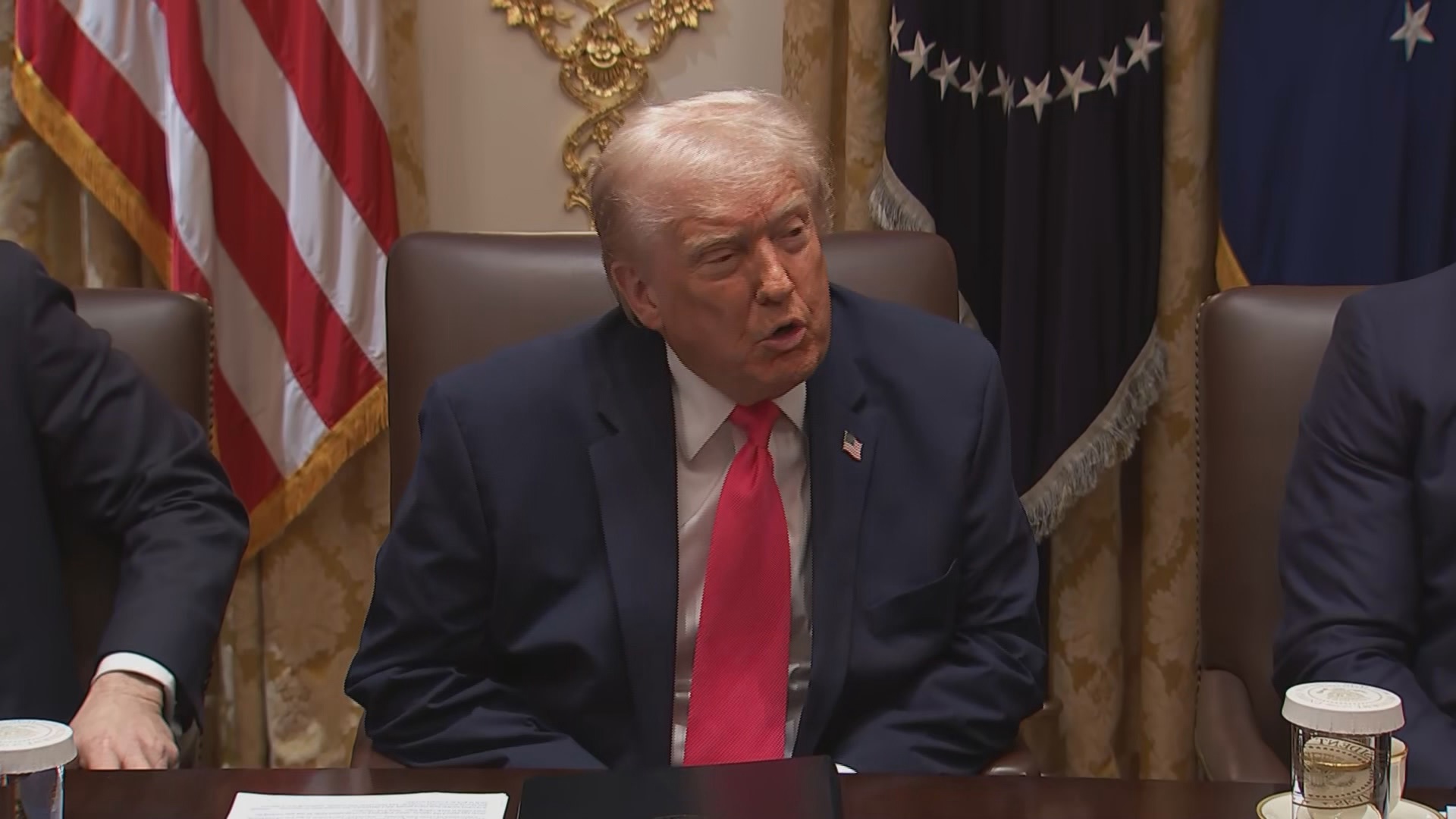 President Donald Trump unleashed a verbal barrage against Minnesota Gov. Tim Walz, and called Rep. Ilhan Omar and Somalis garbage: "We don't want em in our country."