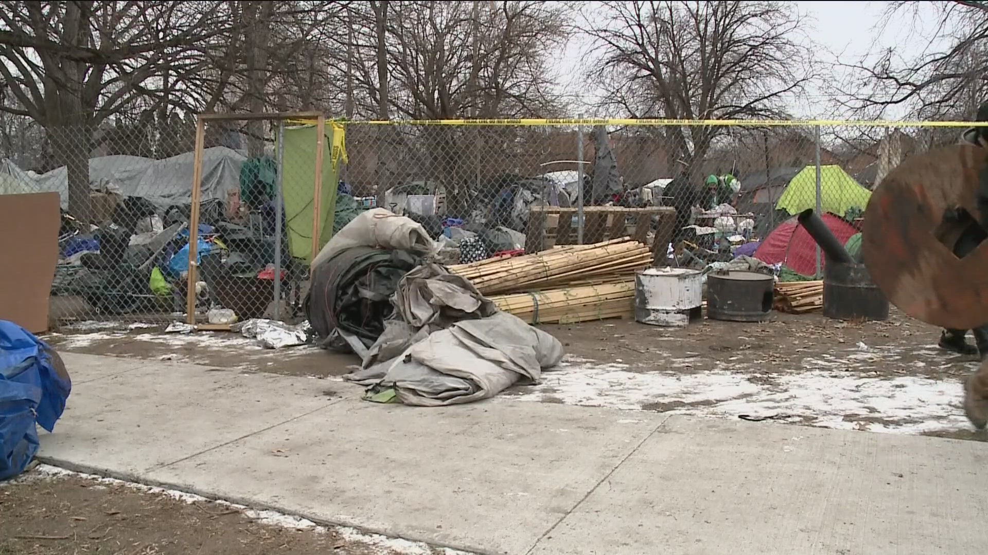 The city argued the encampment does not provide those living there with adequate housing — "especially in winter" — and said the camp is a public safety concern.