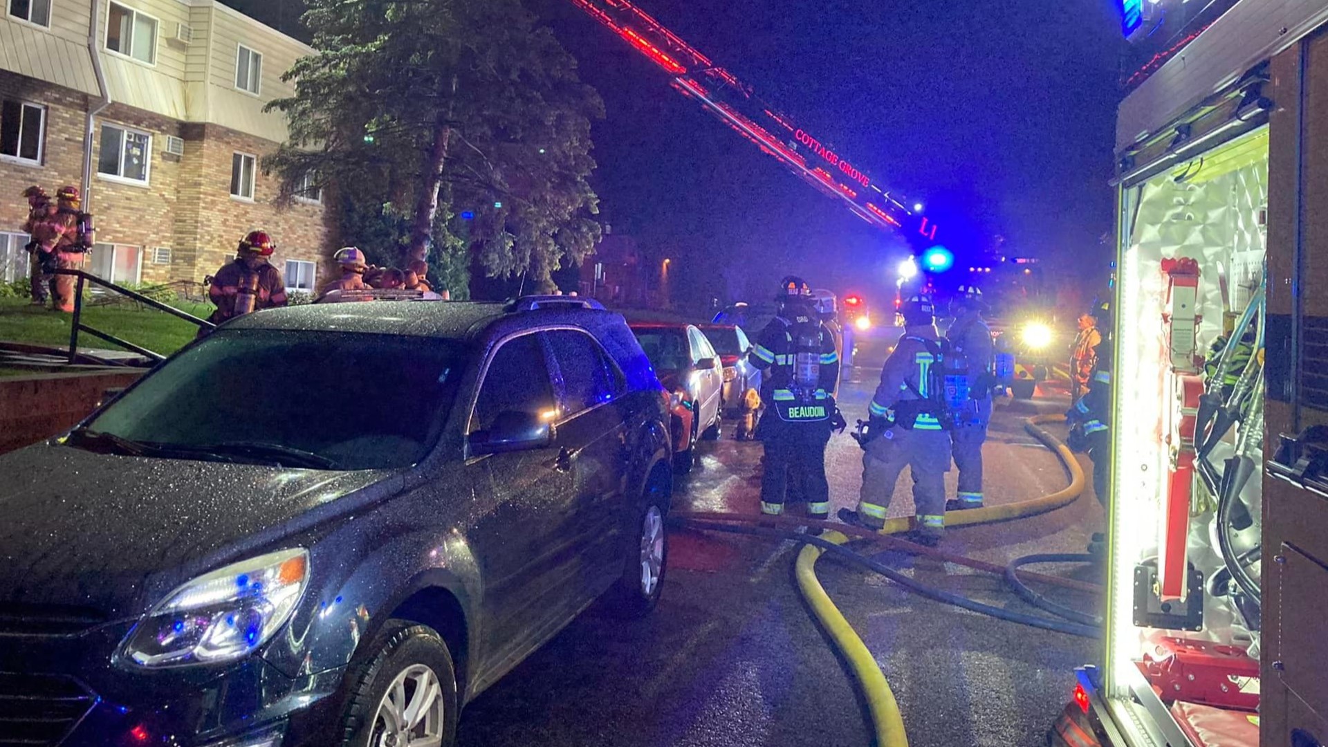 2 transported to hospital after apartment fire in Newport