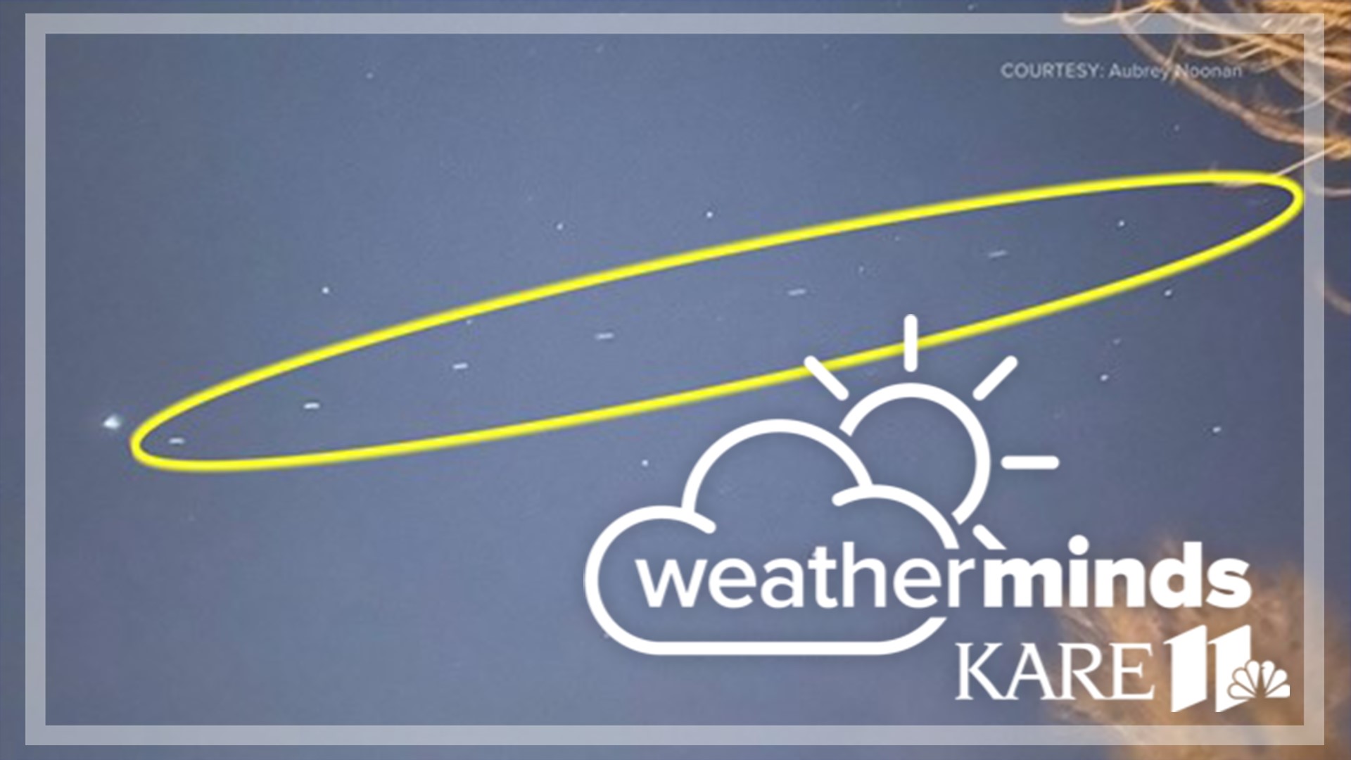 KARE 11 Meteorologist Ben Dery explains how people in Minnesota can see the Starlink satellites in the sky.
