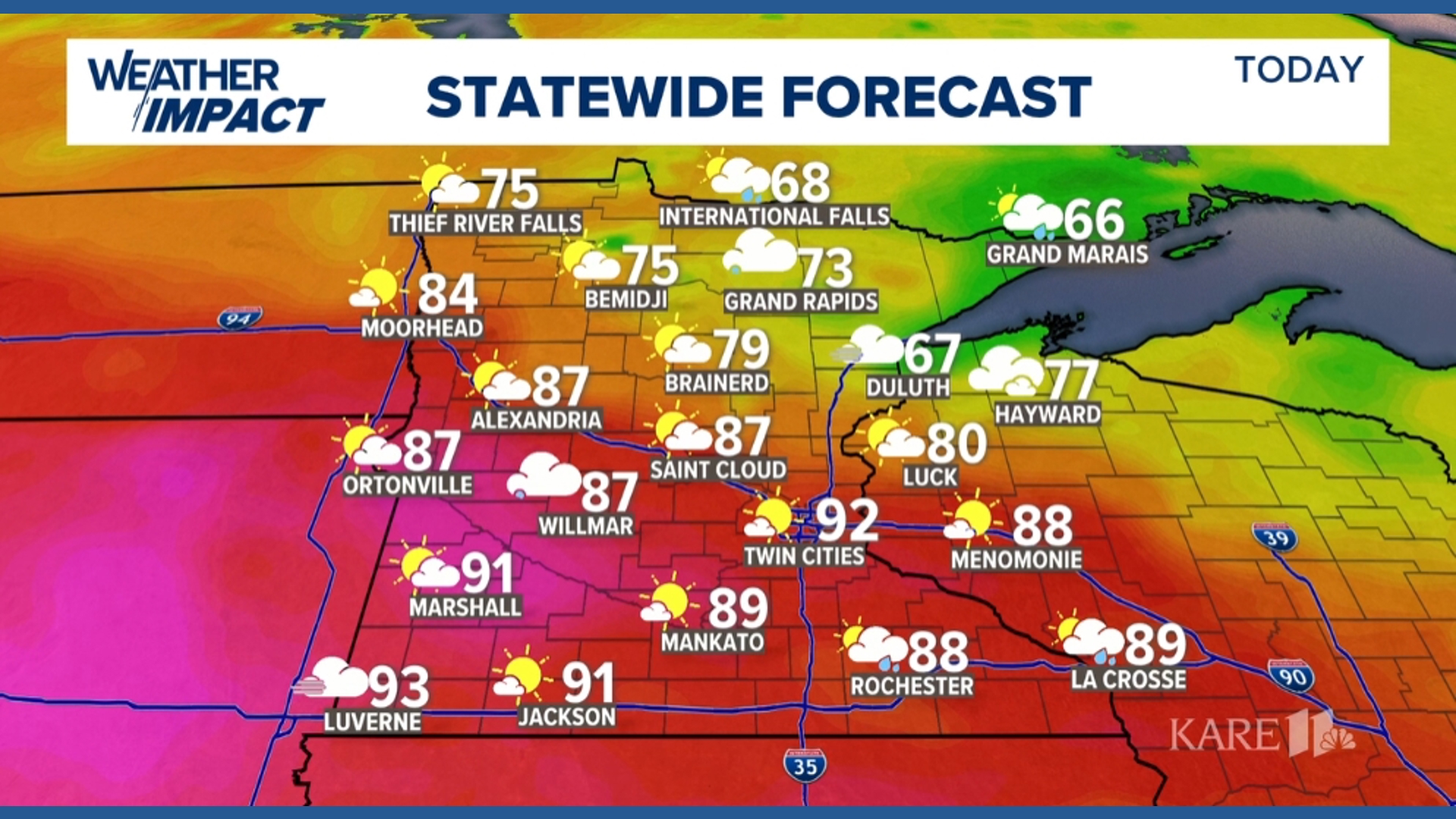 Twin Cities warned of Heat Advisory Friday afternoon