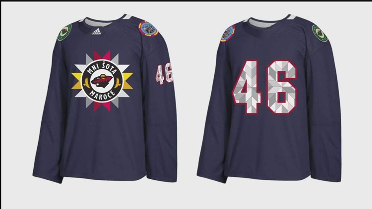 Minnesota Wild unveil special jerseys to celebrate Native American Heritage  Day - CBS Minnesota