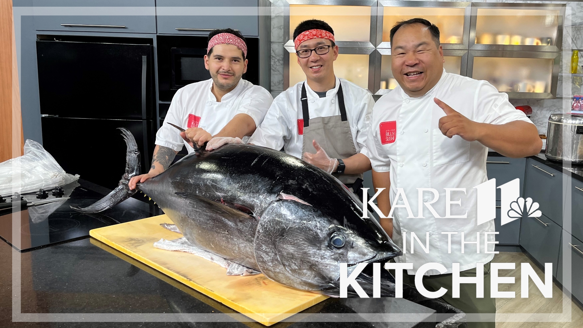 Alicia & Jason welcome Billy Sushi and a HUGE tuna for the latest installment of KARE in the Kitchen.