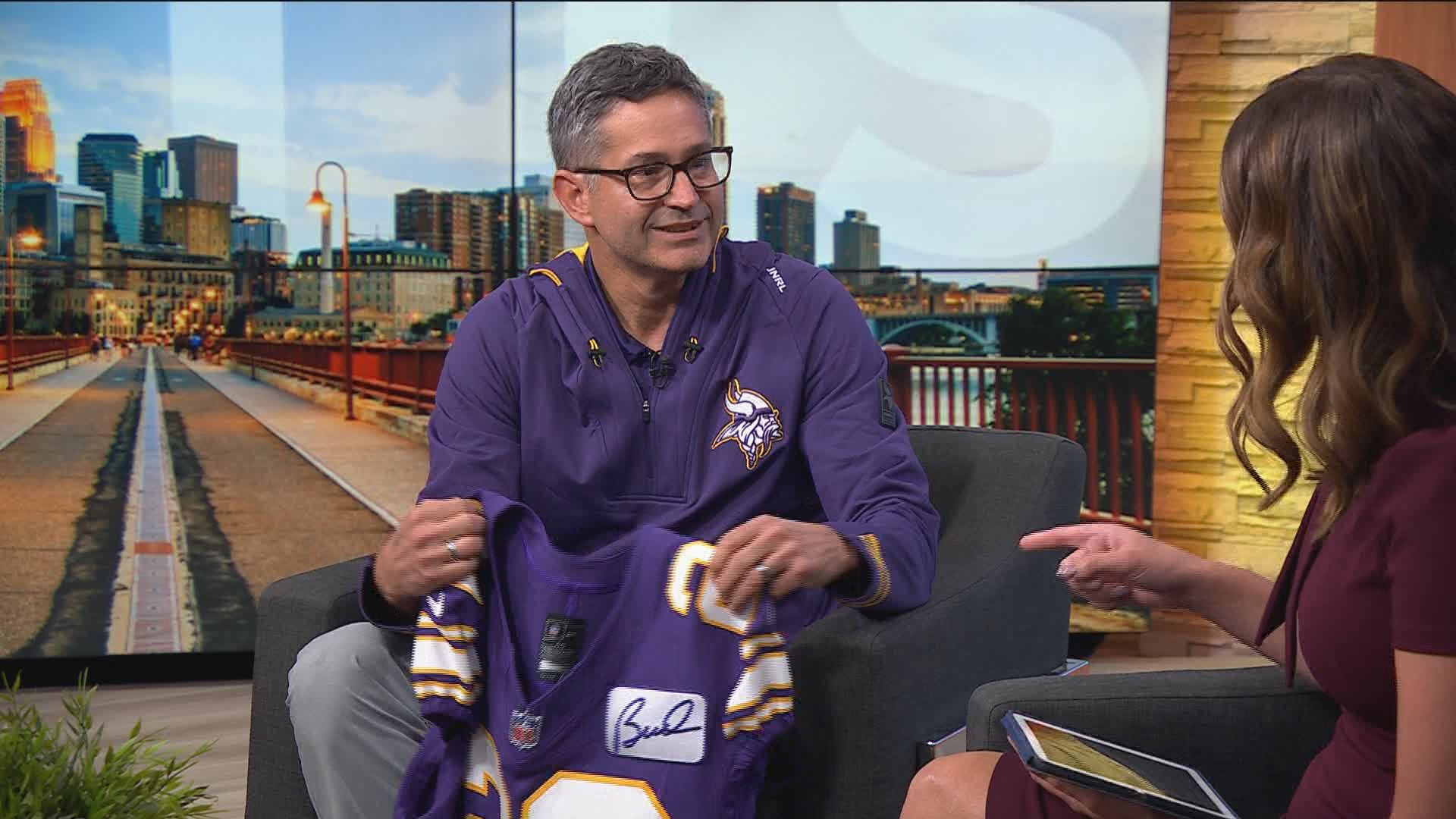 Vikings Chief Operating Officer Andrew Miller dropped by Sunrise to talk about Sunday's home opener and a special tribute to legendary coach Bud Grant.