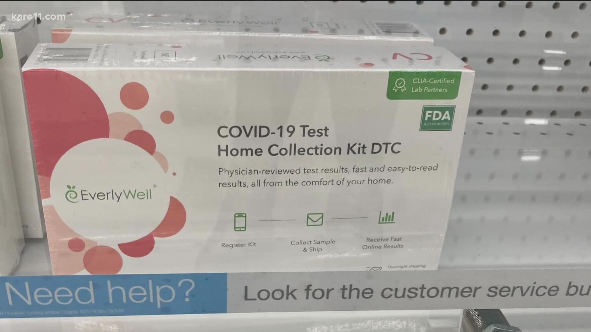 Online and in stores, prices for a two-pack of tests to do at home can range from $23.99 to $124.99.