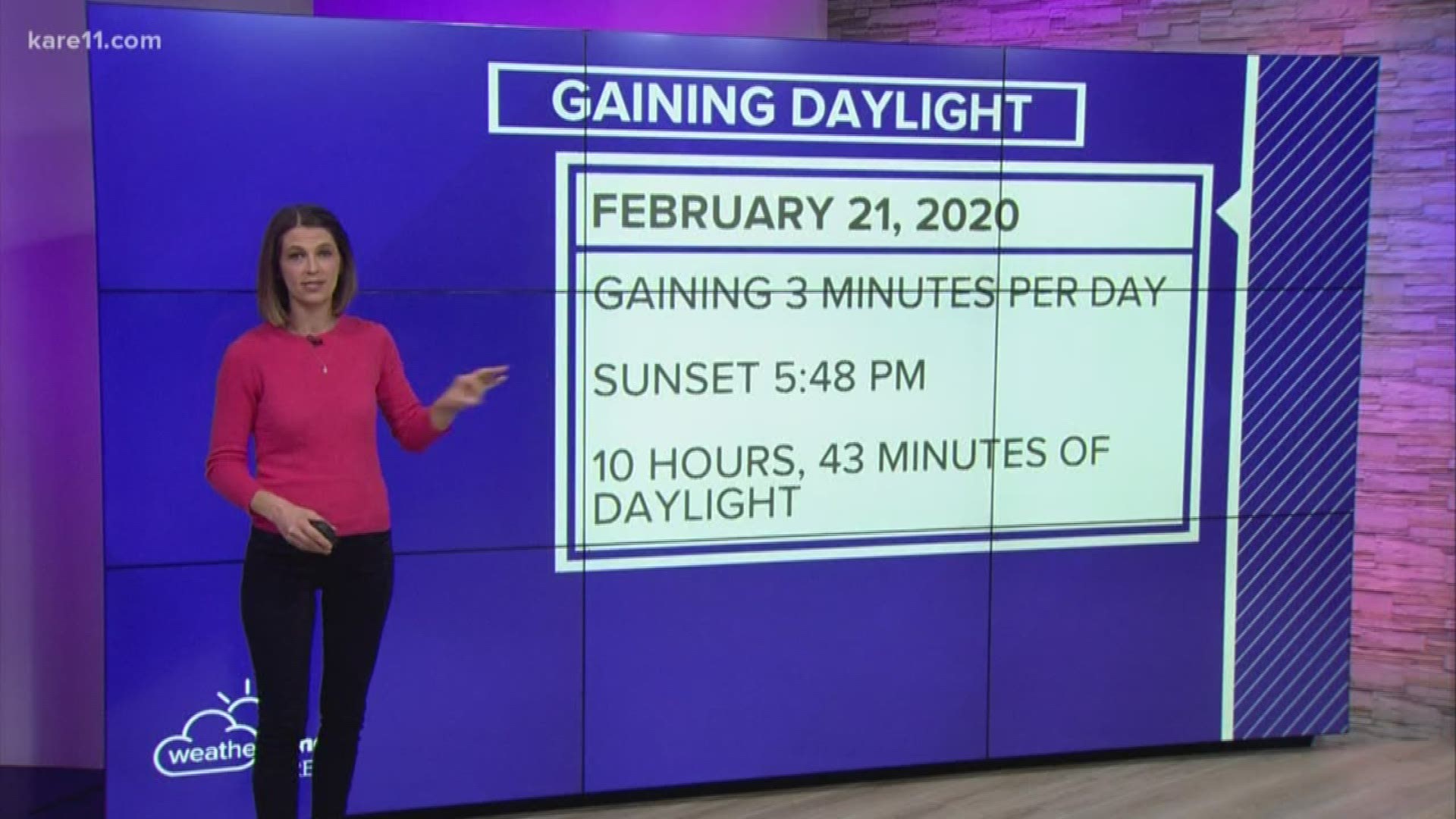 Laura Betker explains just how much daylight we're gaining.