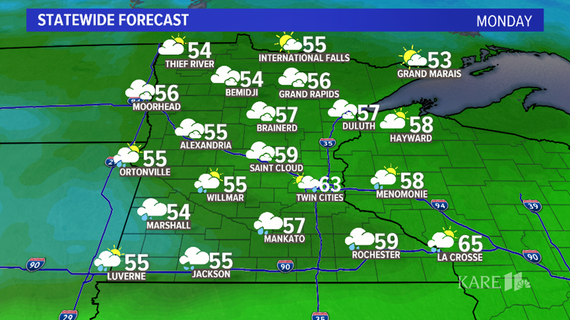 Current weather forecast in the Twin Cities | kare11.com