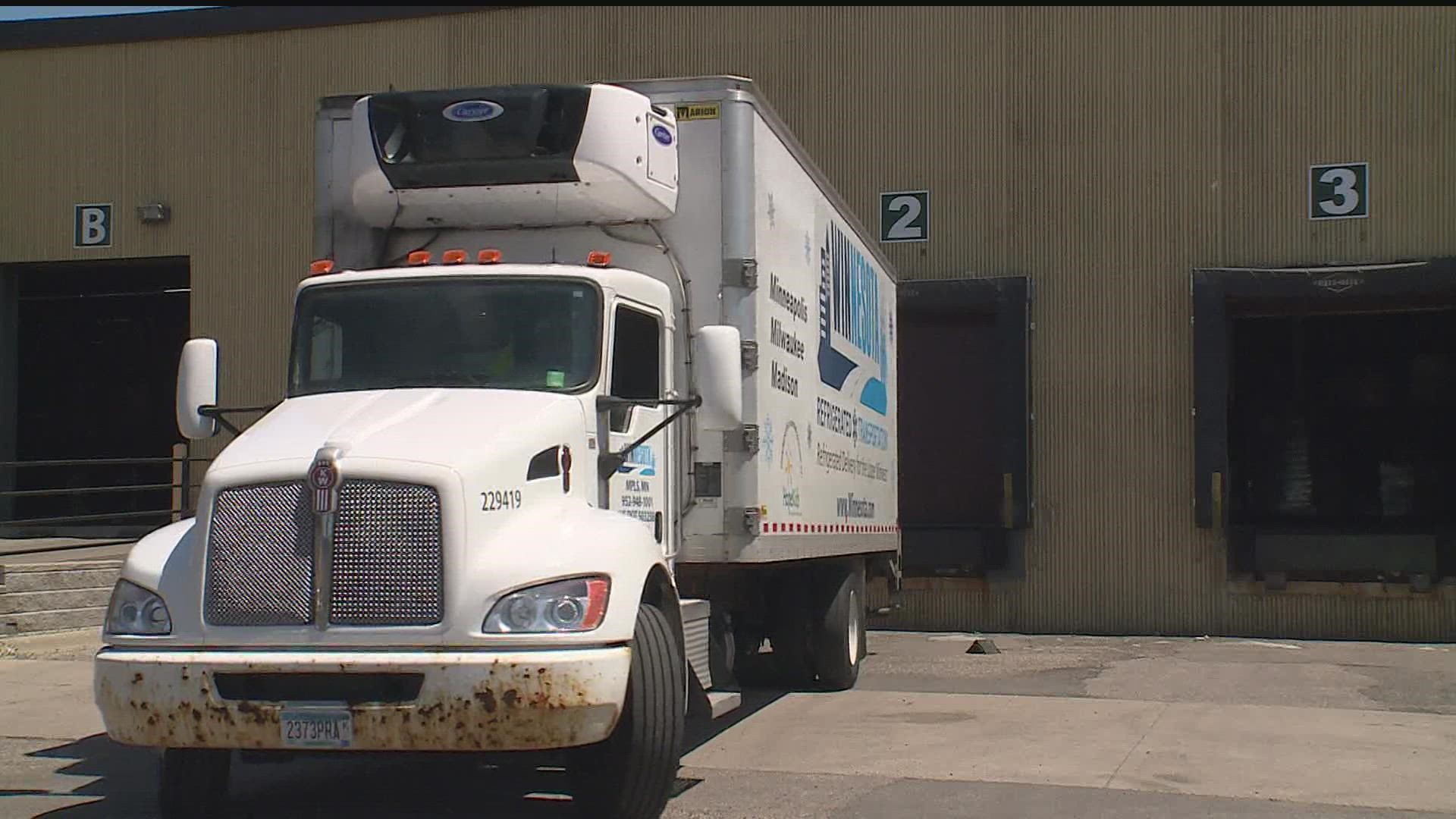 Refrigerated trucks will have to run longer and harder to keep food cool this summer.