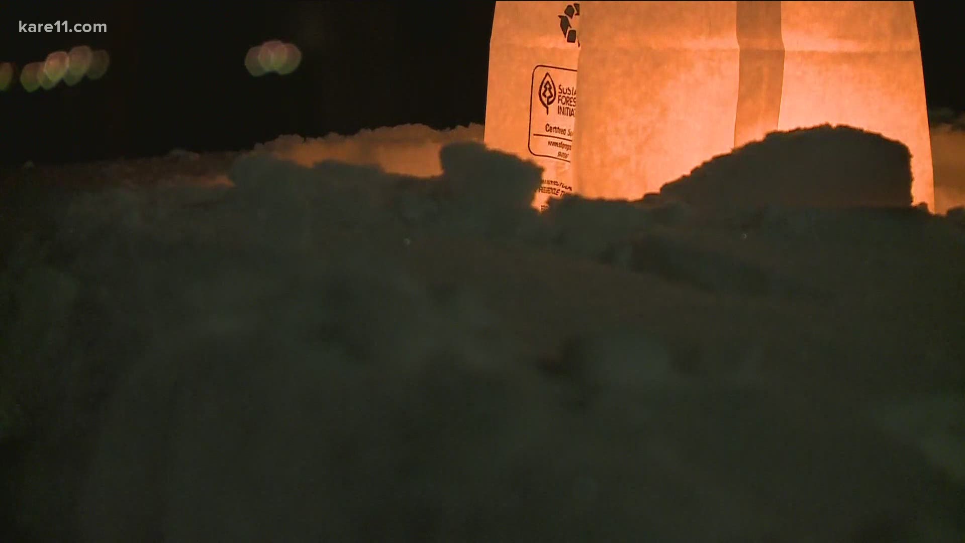 Residents near King's Highway took part in the 22nd annual Christmas Eve Luminaria.