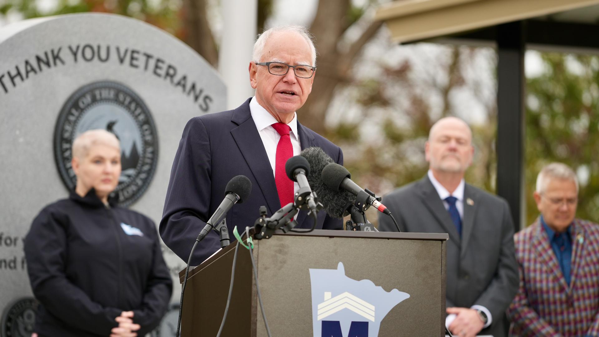 Walz: MN has 'effectively ended veteran homelessness'