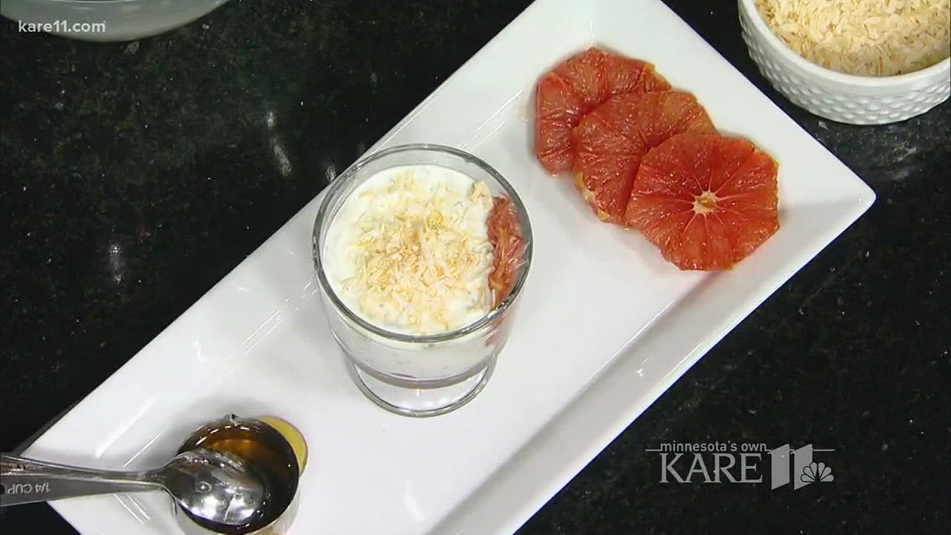 Savage Hy-Vee dietitian Melissa Bradley, RD, LD, will show you how to create delicious breakfast parfaits featuring grapefruit. http://kare11.tv/2EfKqc6