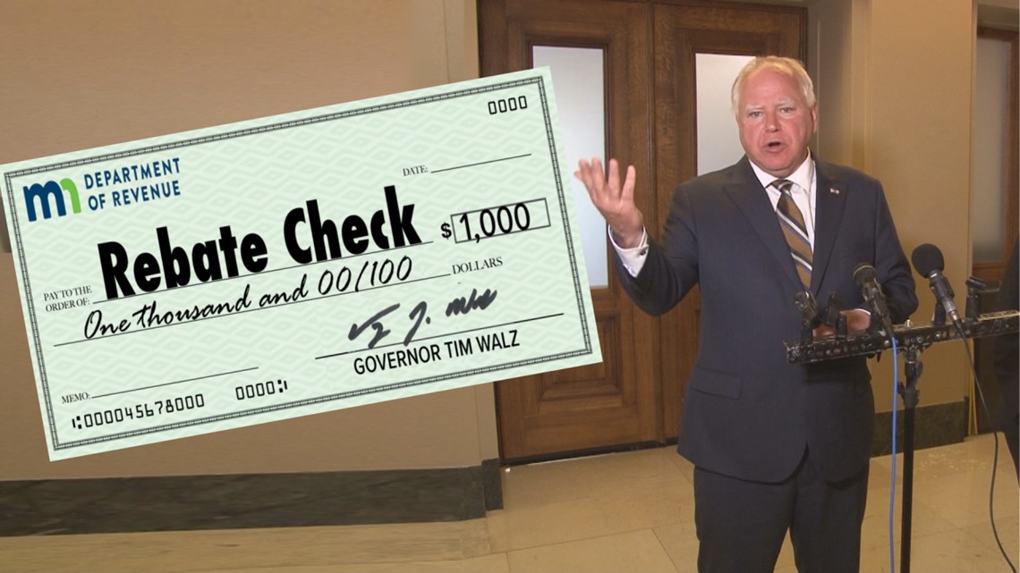 Walz now talking about 2,000 rebate checks