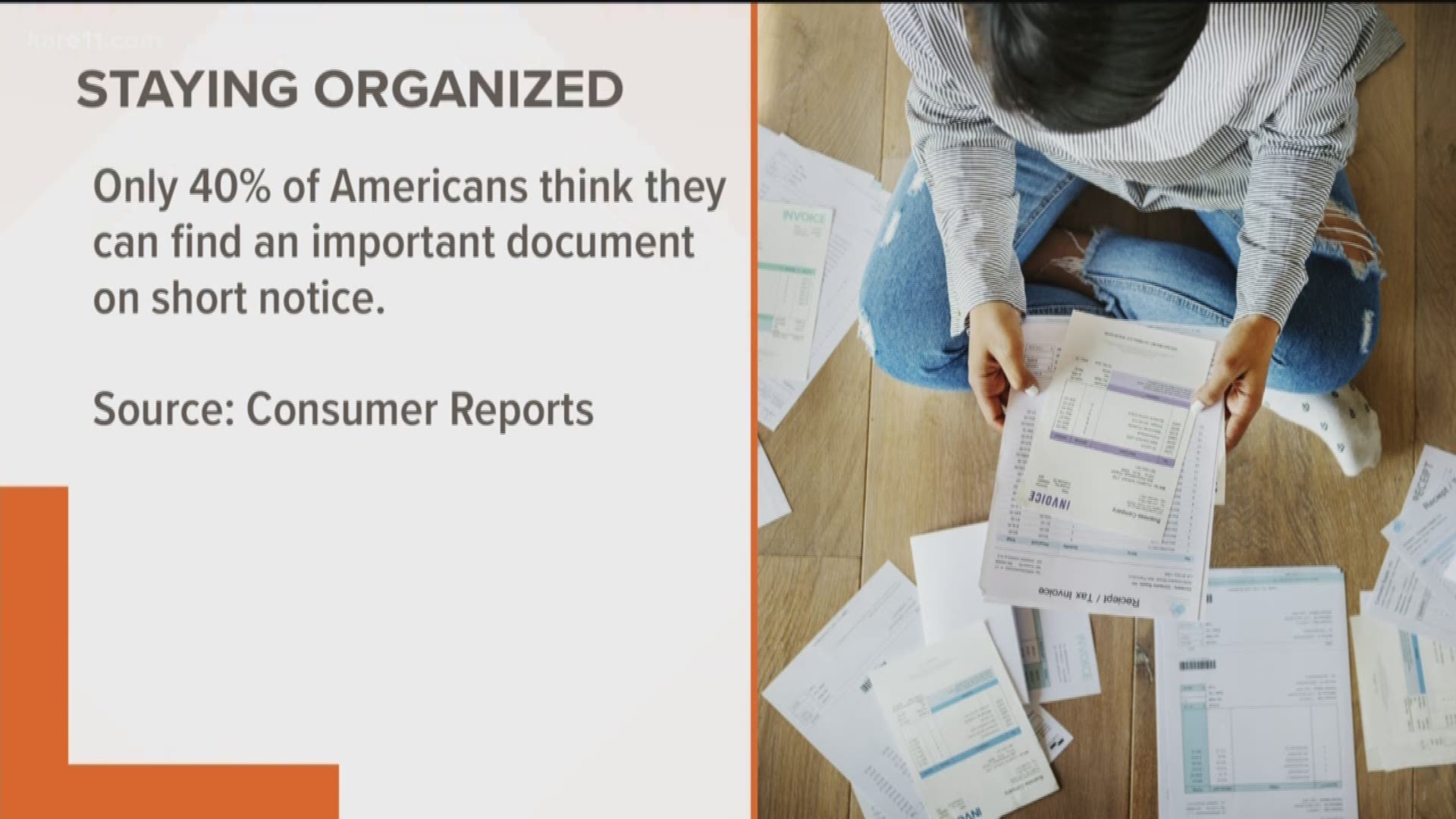 There are many good reasons to have a plan for organizing and retaining important documents. https://kare11.tv/2QRMOf5