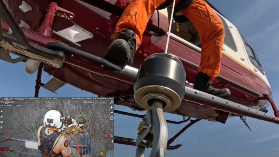 Minnesota DNR officer rescued by air team after 20-foot fall in wildlife area