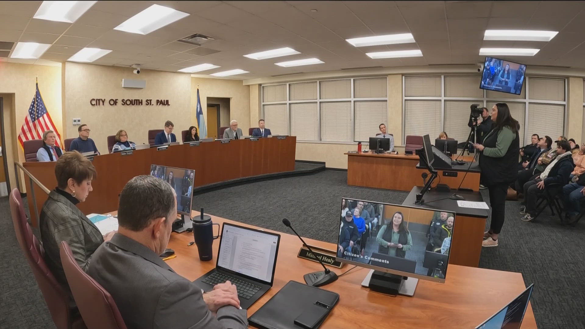 Some are questioning whether Pam Bakken should serve as a council member while the state investigates her daycare business.