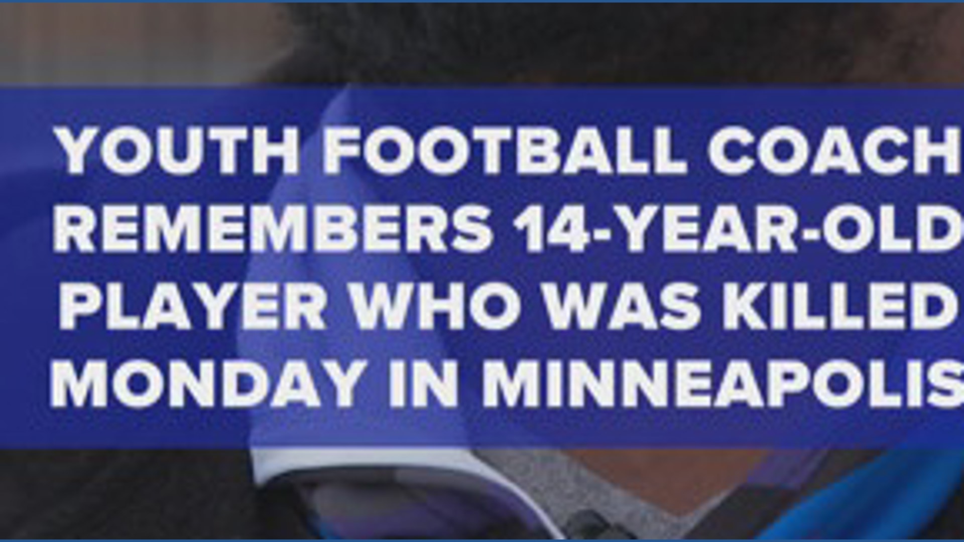 Youth Football Coach Shot