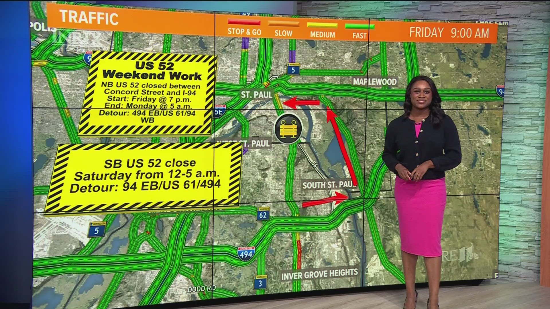 KARE 11's Cece Gaines details what drivers can expect this weekend around the metro.