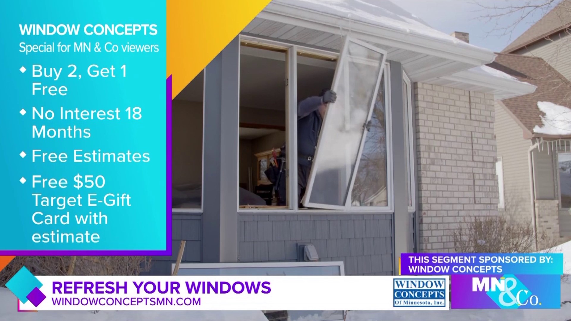 Window Concepts joins Minnesota & Company to discuss specials on their energy-efficient windows!