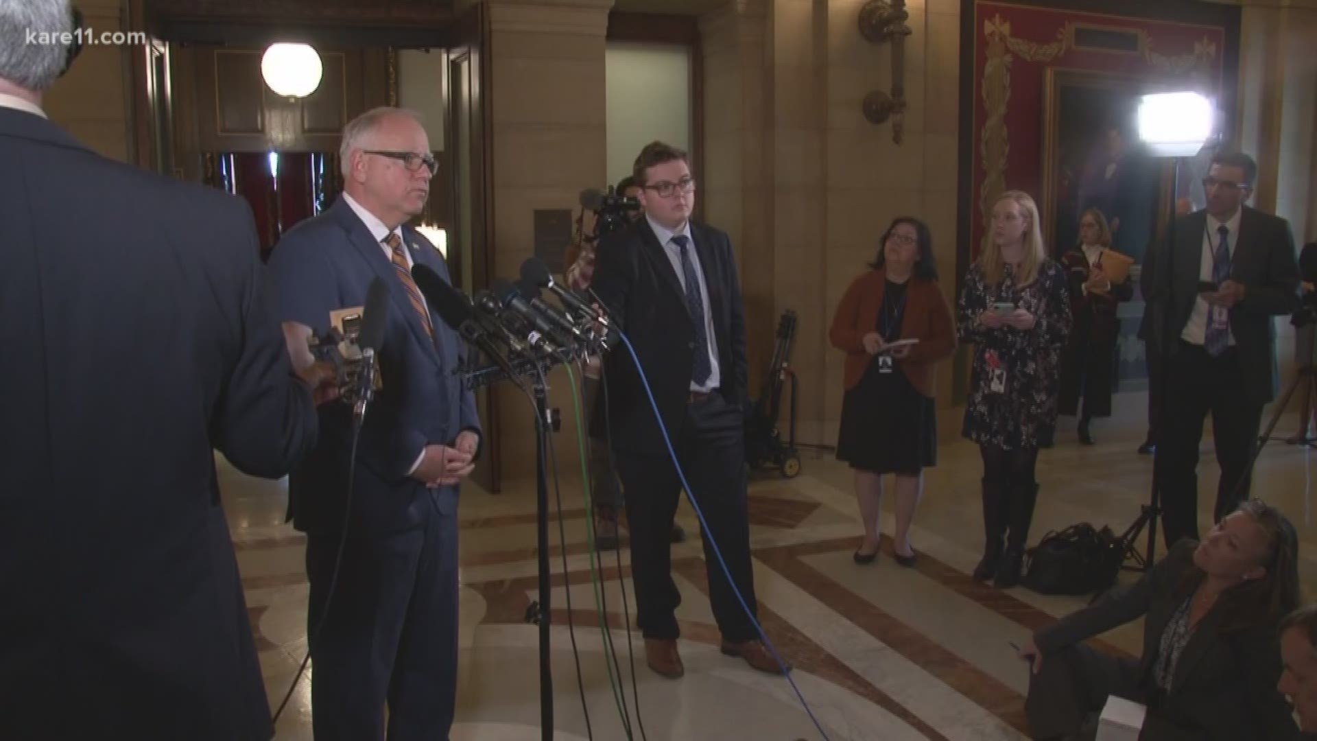 Gov. Walz and legislative leaders broke off budget talks Tuesday afternoon, and won't return to the bargaining table until Sunday evening. Gov. Walz and DFL House leaders said they're waiting for a genuine counter offer from Senate Republicans. GOP leaders say they're waiting for the Democrats to back away from their tax hikes.