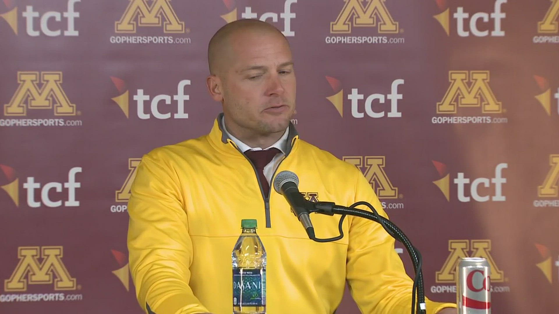 Coach PJ Fleck and Gophers football players react to their disappointing 31-0 loss to the Wisconsin Badgers Saturday afternoon in Minneapolis.