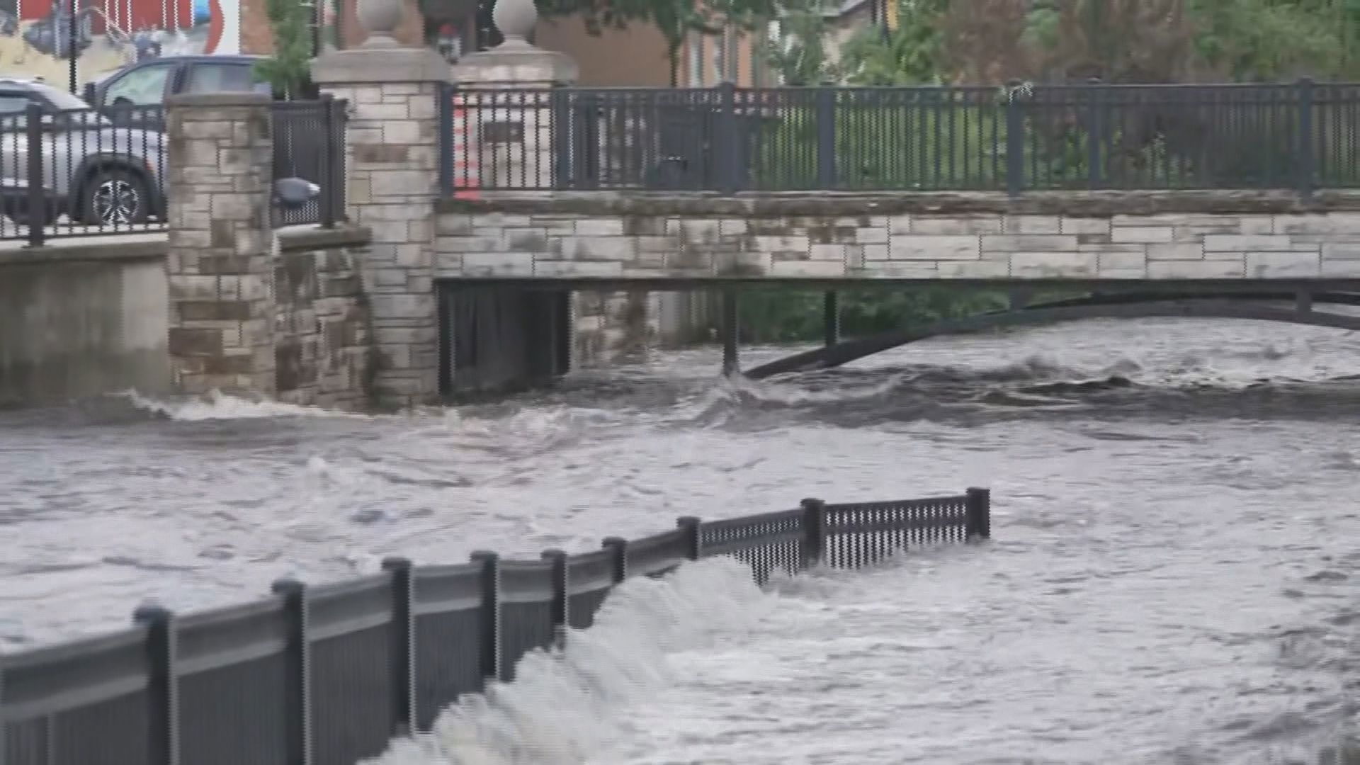 Parts of Wisconsin got more than 14 inches of rain in 24 hours, causing flooding and shutting down the last day of the state fair.