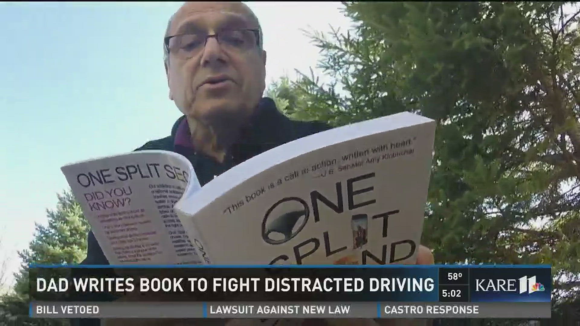 Dad writes book to fight distracted driving