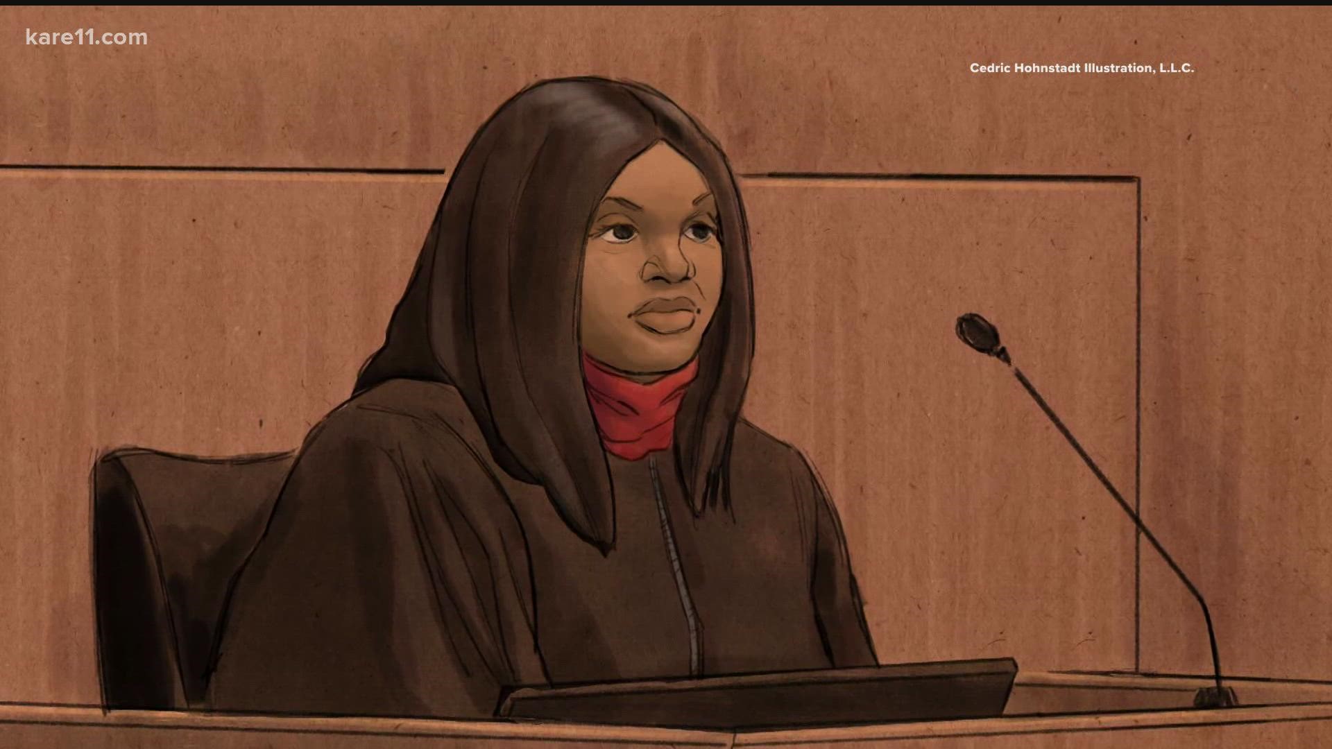 Darnella Frazier, the teenage bystander who filmed George Floyd's murder, briefly left the witness stand in tears at the start of her testimony.