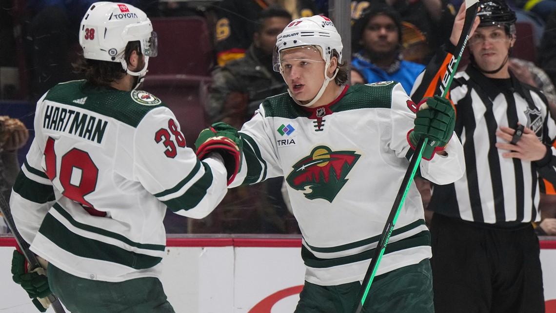 Kirill Kaprizov scores twice, Wild beat Canucks