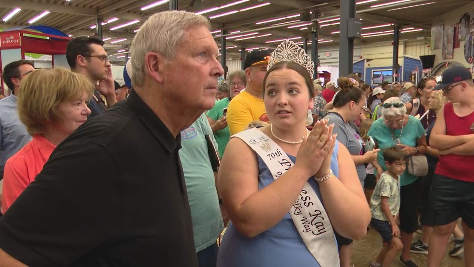 US Agriculture Secretary Tom Vilsack visited the State Fair Monday, on the same day he announced $230 million in aid to Minnesota farmers and rural communities.
