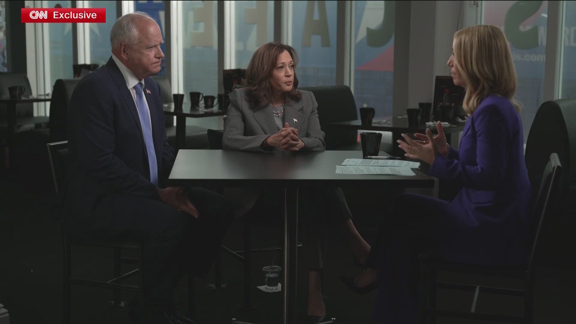 Vice President Kamala Harris sat for her first major interview as the Democratic nominee, while former President Trump held a town hall in Wisconsin.