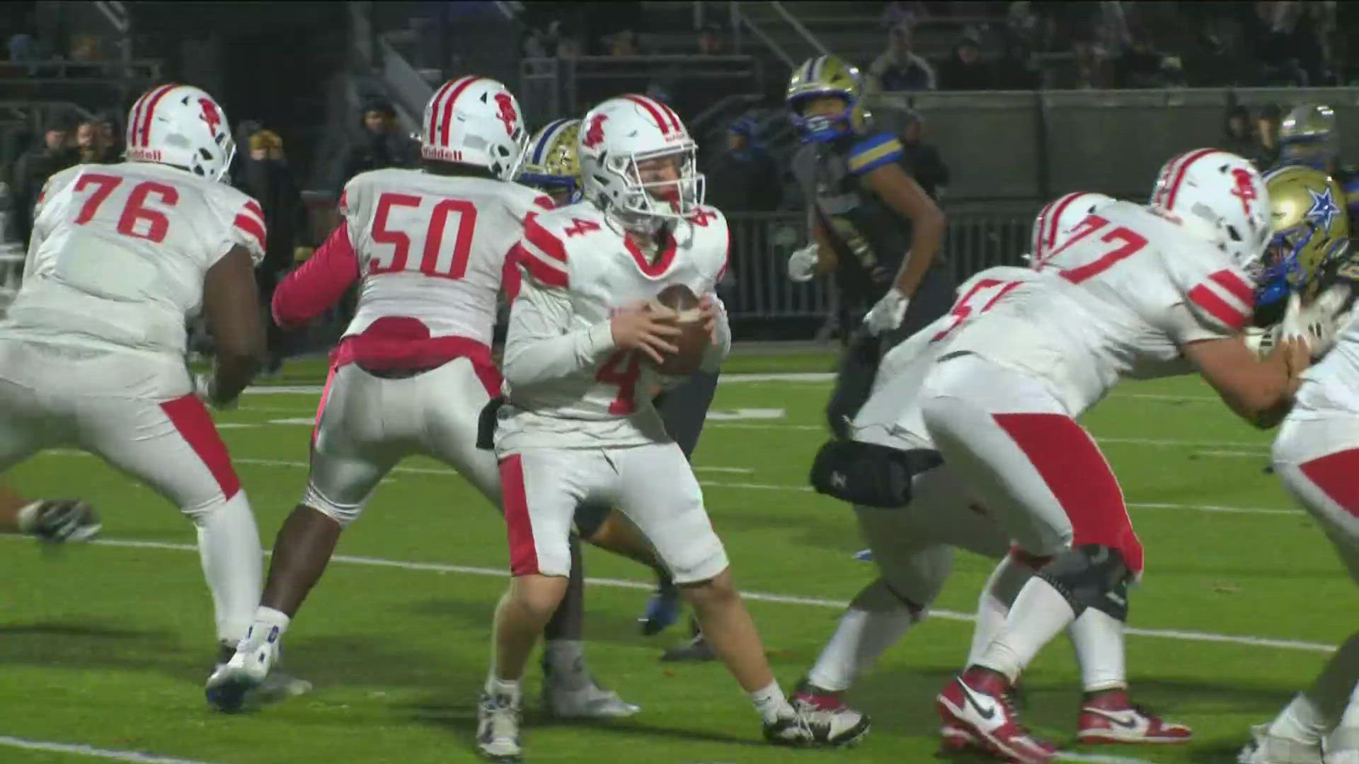 Keep up with the highlights from Friday's high school football matchup!