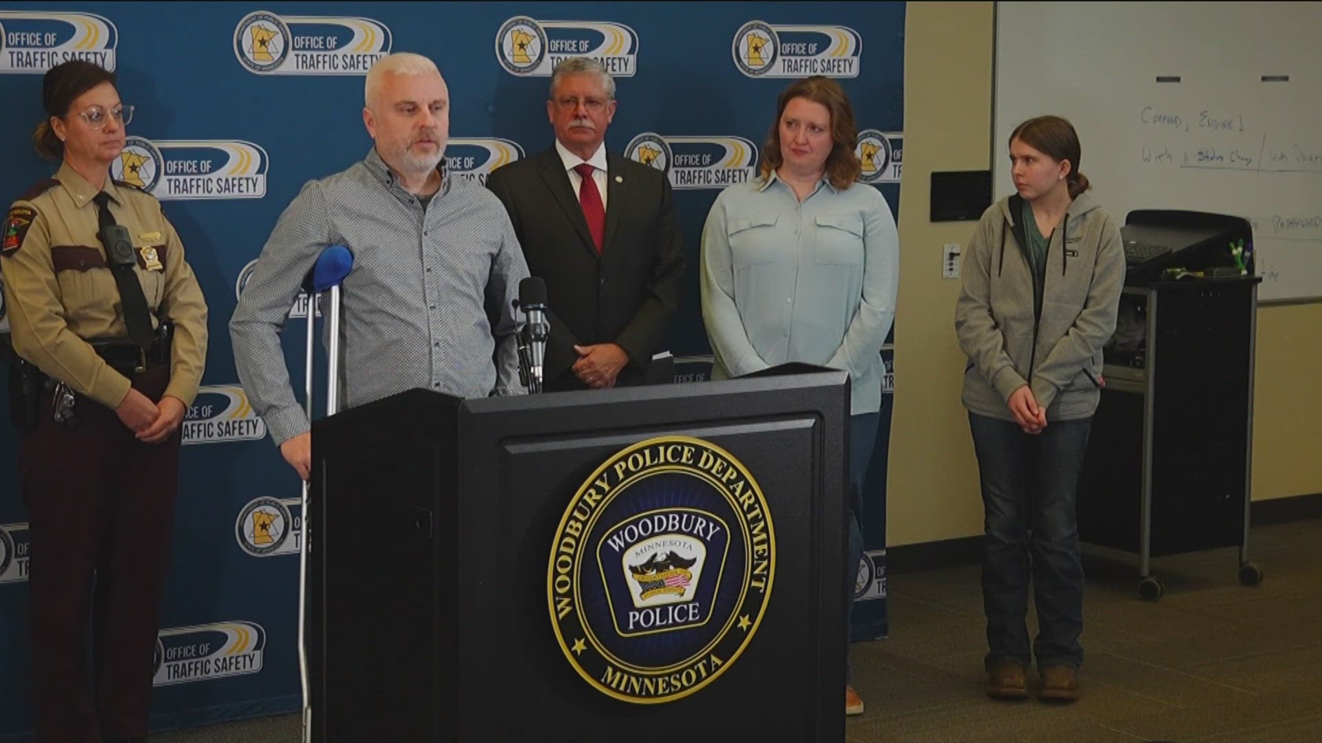 A Woodbury police officer is sharing a sobering reminder of the dangers of impaired driving.
