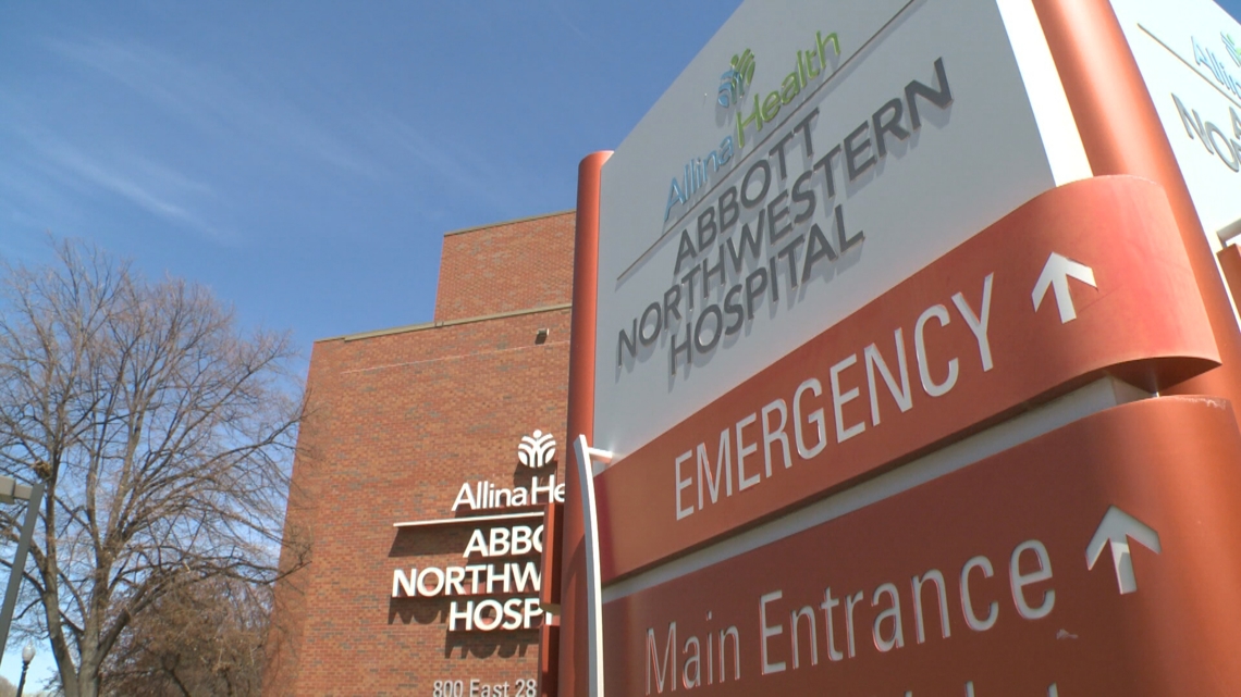 Water main break at Abbott Northwestern Hospital