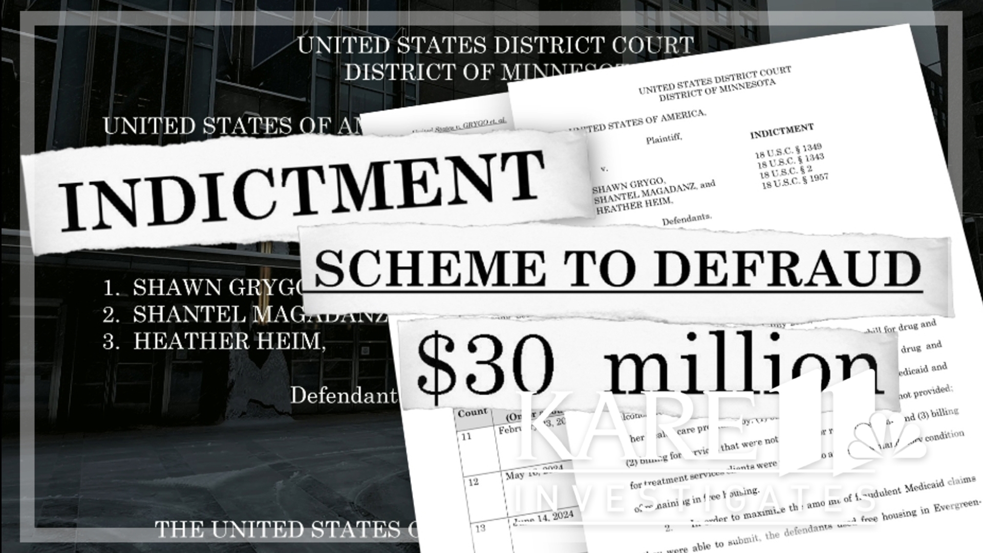 KARE 11 Investigates: Federal charges in Evergreen Recovery fraud 