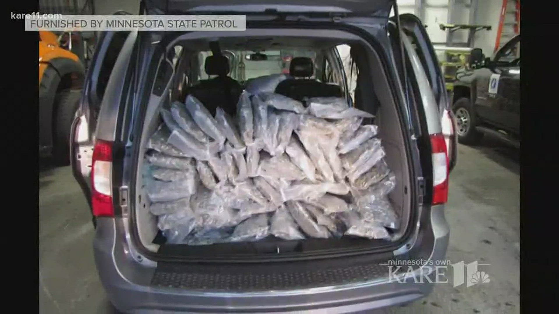 The Minnesota State Patrol says troopers have confiscated hundreds of pounds of marijuana in the past few weeks, discovering the drugs following traffic stops.
