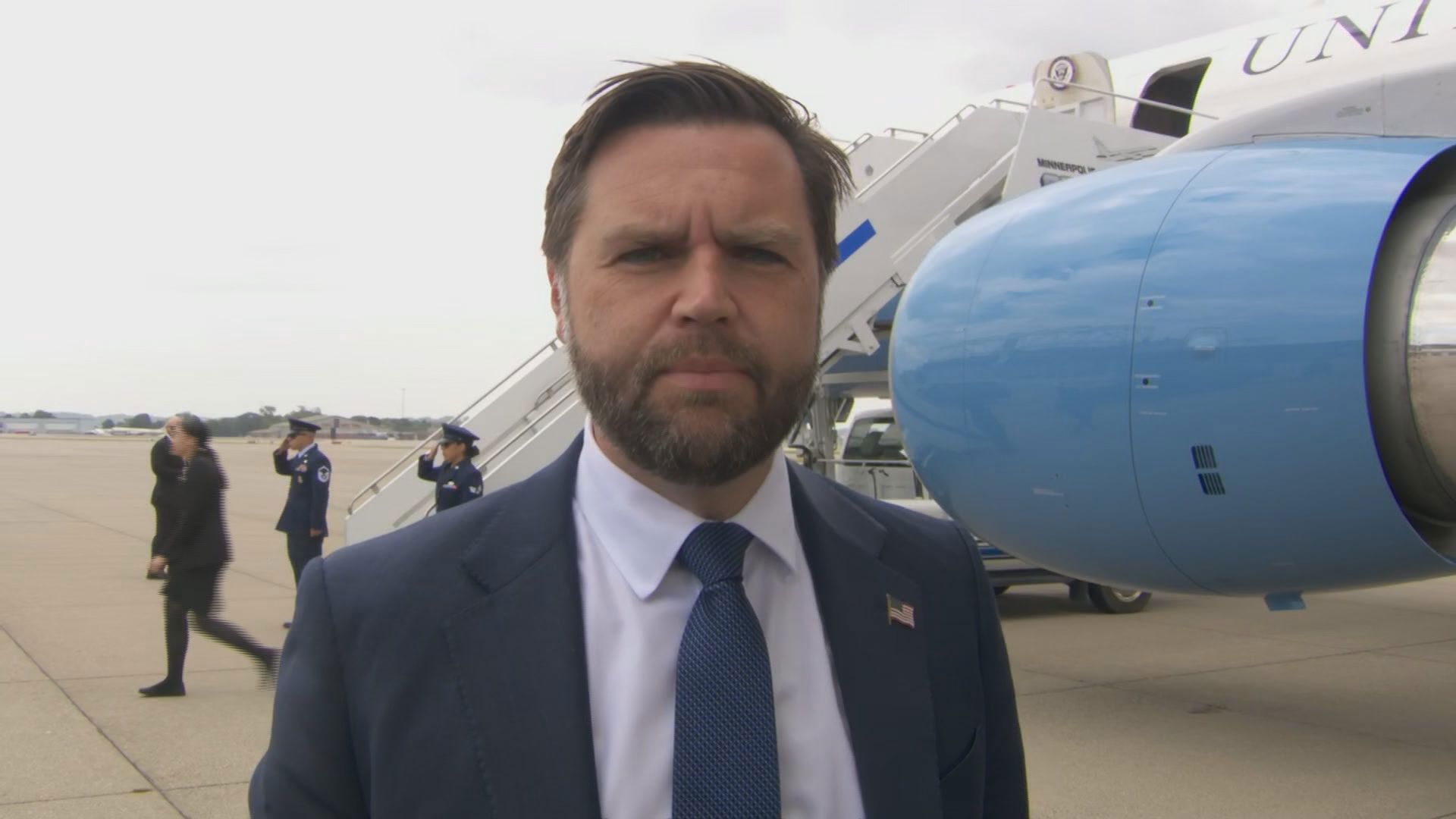 Vice President JD Vance speaks to Twin Cities media about Annunciation Church shooting.
